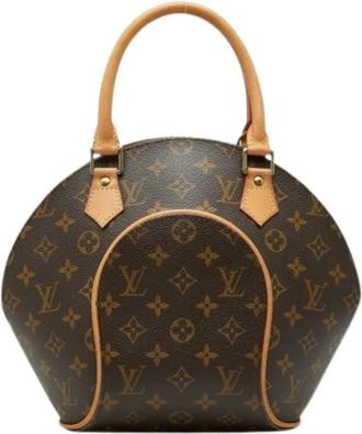 Louis Vuitton Pre-owned Ellipse PM Handtas - Dames - Vintage Handtas - Bruin - ONE Size - Leer - Vintage