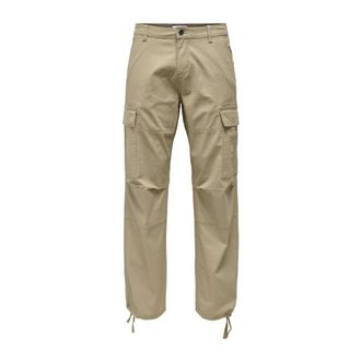 Only & Sons Pantalone Cargo Ray Life 0020 Ribstop - Heren - Straight fit broeken - Groen - W30 - Broeken