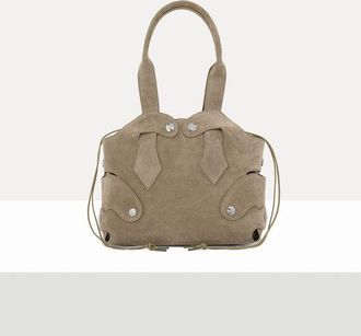Vivienne Westwood Wilma Small Tote Leather Stone