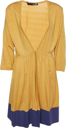 Love Moschino hook-front jacket - women - Viscose/Cotton/Elastane - L - Yellow