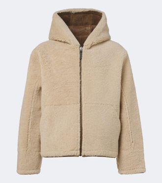 Yves Salomon Giacca reversibile in shearling e pelle
