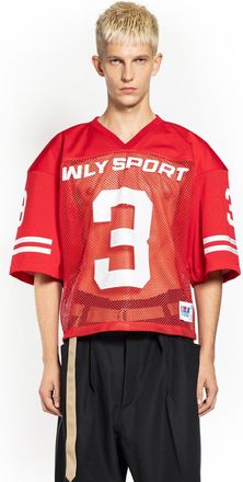 Willy Chavarria MAN RED T-SHIRTS & TANK TOPS