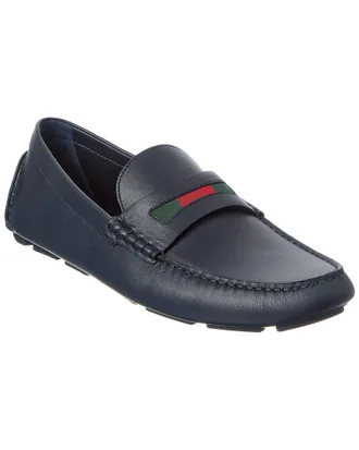Gucci Gg Logo Leather Loafer