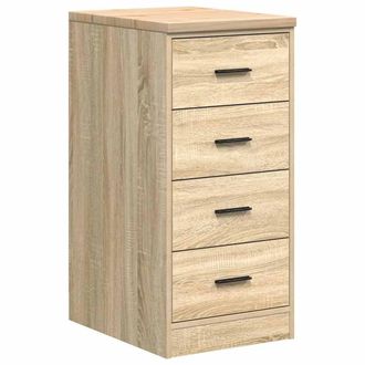 Berkfield Home Garage Storage Cabinet Sonoma Oak 40x51x85 cm Solid Wood Pine in Light Tan | Size: 40 x 51 x 85 cm