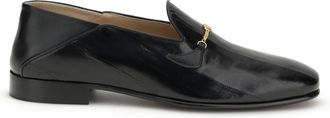 Valentino Garavani Mens Loafers Jiggie Black Eel Skin Upper Atlantic Hagfish