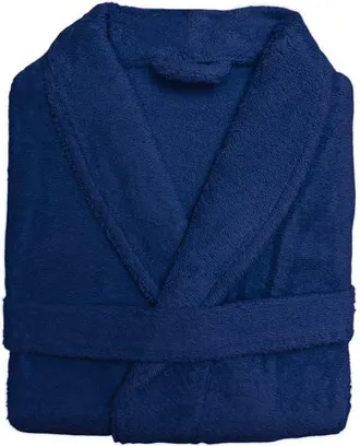 Anaya with Love Home Spa Cotton Terry Robe in Midnight Navy Blue at Nordstrom, Size X-Large