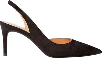 Michael Kors Alina Flex Slingback - Dames - Pumps - Zwart - 39 EU - Leer - Schoenen
