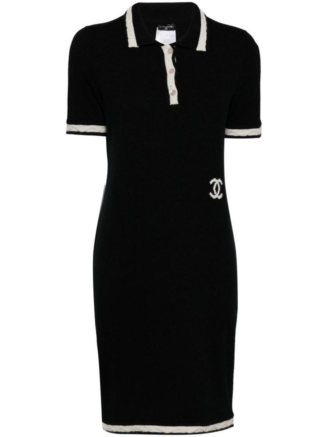 2004 short-sleeves dress - Black