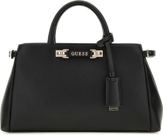 Guess Anadela 3 Compartiment Satchel Tas - Dames - Handtassen - Zwart - ONE Size - Tassen