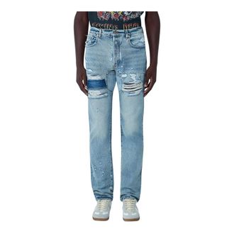Gallery Dept. Straight Jeans, male, Blue, Size: W36 Distressed Bowery 5001 Jeans