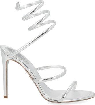 Rene Caovilla Cleo High-Heeled Spiral Strap Sandals