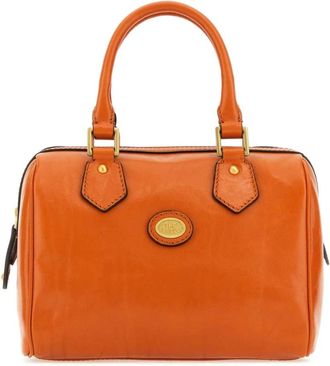 The Bridge Story Handbag - Dames - Handtassen - Oranje - ONE Size - Leer - Tassen