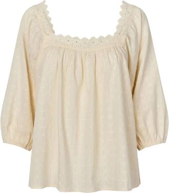 Lollys Laundry Blouses - Dames - Blouses - Beige - M - Overhemden