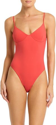 Bond-Eye Alana One-Piece Swimsuit in Clay at Nordstrom Rack, Size X-Small/small