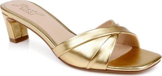 Badgley Mischka Paris Slide Sandal in Gold Metallic at Nordstrom, Size 9.5