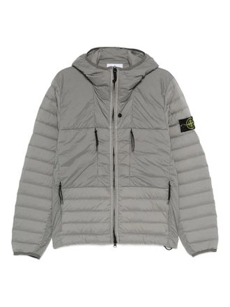 Stone Island Gevoerd jack met capuchon - Grijs
