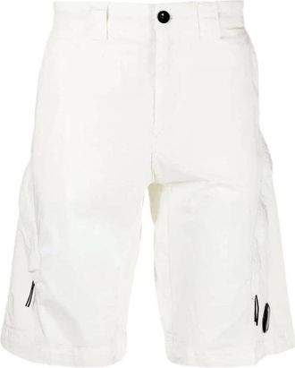C.P. Company Cargo Bermuda Shorts - Heren - Korte Broeken - Wit - L - Katoen - Korte Broeken