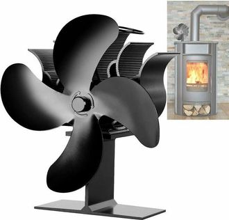 OEM Ventilador Para Estufa De Le&ntilde;a, Tama&ntilde;o Peque&ntilde;o, 4 Aspas, Funcionamiento Silencioso