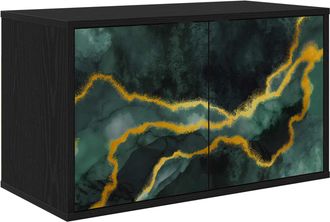 vidaXL Mueble De Tv Montado En La Pared Wijhe 69 X 33 X 40 Cm Vidaxl