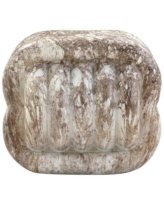 TOV Furniture Tov Furniture Love Knot Faux Marble Indoor/Outdoor Accent Stool