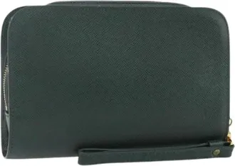 Louis Vuitton Pre-owned Clutches, female, Green, Size: ONE SIZE Pre-owned Clutch Bag