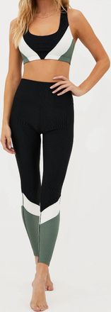 Beach Riot Vienna Colorblock Legging In Queen Palm Colorblock