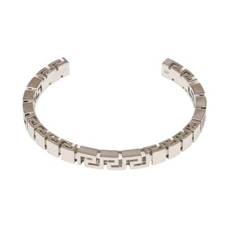 Versace Greca Manchetarmband - Heren - Armbanden - Grijs - S - Accessoires
