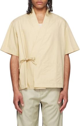 Kenzo Kimono Cotton Ripstop Shirt, Size X-Large