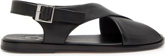 Grenson Micah Leather Sandals - Black - 11 (IT45 / UK11)