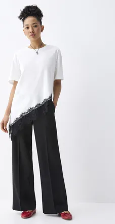 Twik Womens Pleated wide-leg dress pant