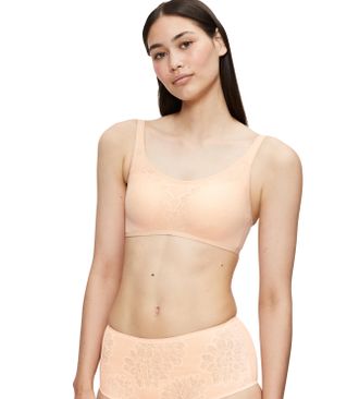 Triumph B&uuml;gelloser BH TRIUMPH Fit Smart P EX, Damen, Gr. 5, N-Gr, braun (light braun), Spitze, Obermaterial: 49% Polyamid, 30% Polyester, 21% Elasthan, gemust