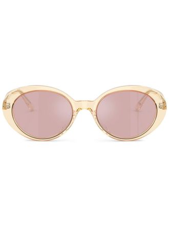 Oliver Peoples Occhiali da sole tondi - Giallo