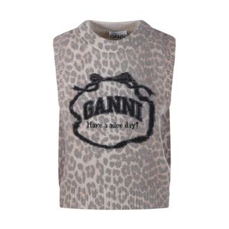 Ganni Mujer, Jerseys, Marr&oacute;n, Talla: S