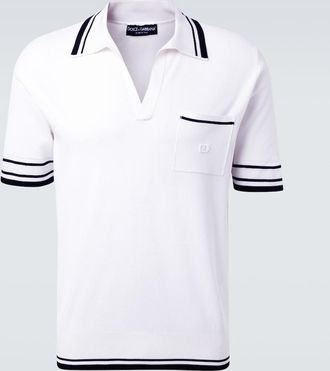 Dolce & Gabbana Polo in misto seta