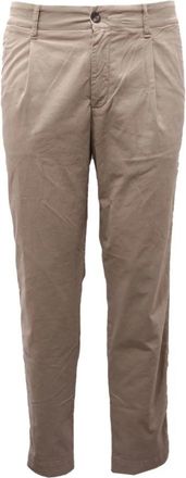 Eleventy Baggy Katoenen Broek - Heren - Chinos - Beige - W36 - Katoen - Broeken