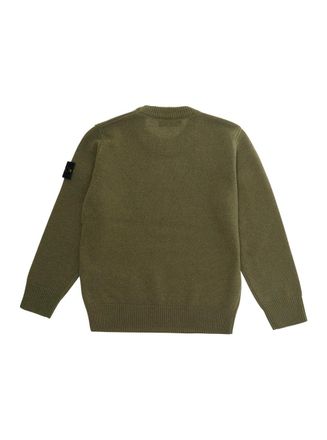 Stone Island Wool Crew Neck Sweater - Green