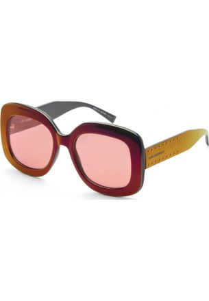 Karl Lagerfeld Womens KL6165SN 53 602 Sunglasses - Red - One Size