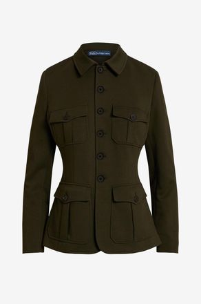 Polo Ralph Lauren Kurzer Blazer mit Hemdkragen aus Jersey