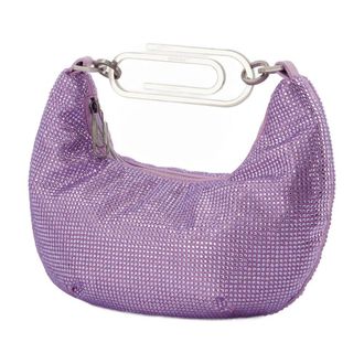 Off-white Womens Binder Clip 20 Top Handle Bag Purple Others