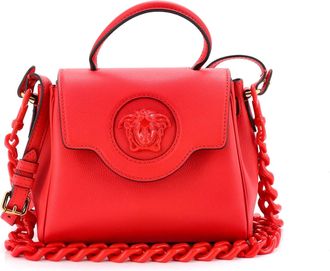 Versace La Medusa Top Handle Bag Leather Small