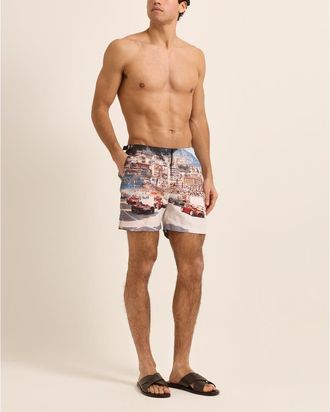 Orlebar Brown Bulldog Mid-Length Swim Shorts in Start Your Engines at Nordstrom, Size 40