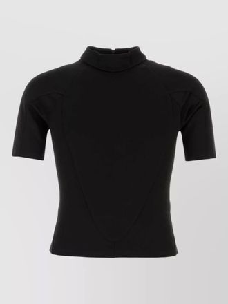 Gucci tech fabric high neck short sleeve t shirt