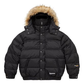 SUPREME FW25 Facemask 700-Fill Down Puffer Jacket Black SUP-FW25-073-BLK