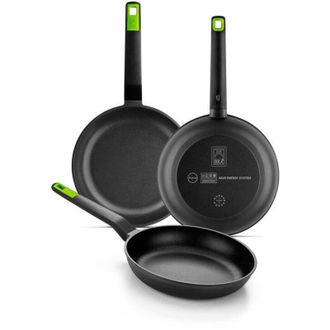 Bra Juego De Sartenes Bra Gastro A841202 Aluminio Forjado 3 Piezas