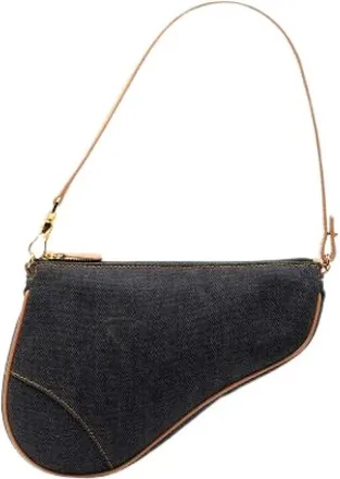 Dior Pre-owned Shoulder Bags, female, Blue, Size: ONE SIZE Pre-owned Vintage Shoulder Bag