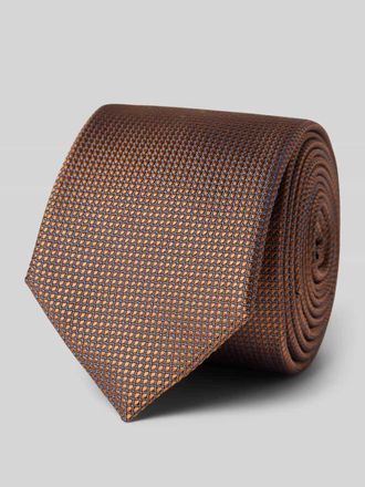 Willen Krawattenfabrik Seidenkrawatte in klassischer Form (6 cm) in Camel, Gr&ouml;&szlig;e 1