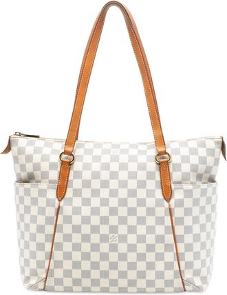 Louis Vuitton Pre-owned Womens Damier Azur Totally Mm - Light Grey Textile - One Size