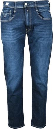 Replay Blue Mens Cotton Blend Stretch Jeans