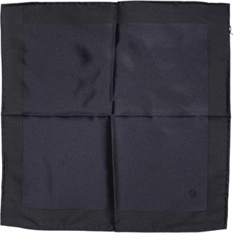 Dolce & Gabbana Donkerblauwe Zijden Vierkante Foulard Sjaal voor Mannen