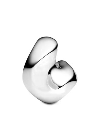 Maria Black medium Saddle earring - women - White Rhodium-Plated Recycled Sterling Silver - One Size